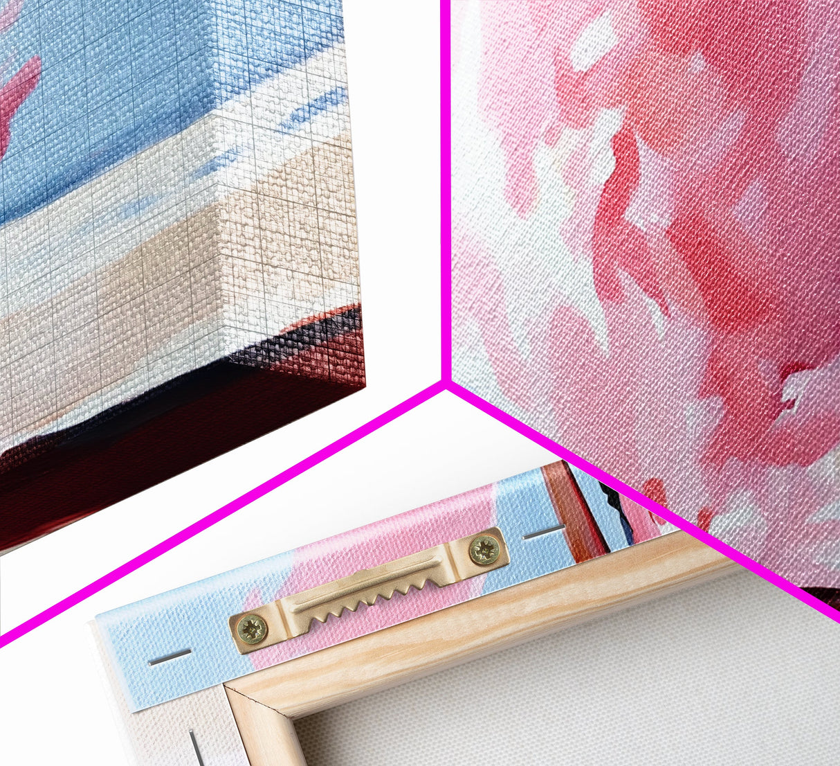 Pink Smoke Painting, Abstract Dreamy Art, Surreal Cloud Wall Decor, Soft Pastel Aesthetic, Modern Statement Piece, Canvas Print