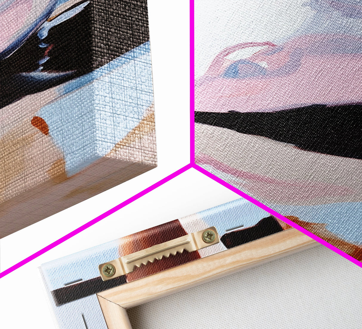 Foot on Sphere, Abstract Art, Surreal Decor, Pastel Aesthetic, Framed Canvas Print, Modern Home, Unique Wall Art, Living Room Painting