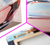 Abstract Bottle, Pink Aesthetic, Modern Kitchen Wall Art, Contemporary Bar Decor, Minimalist Still Life, Framed Canvas Print
