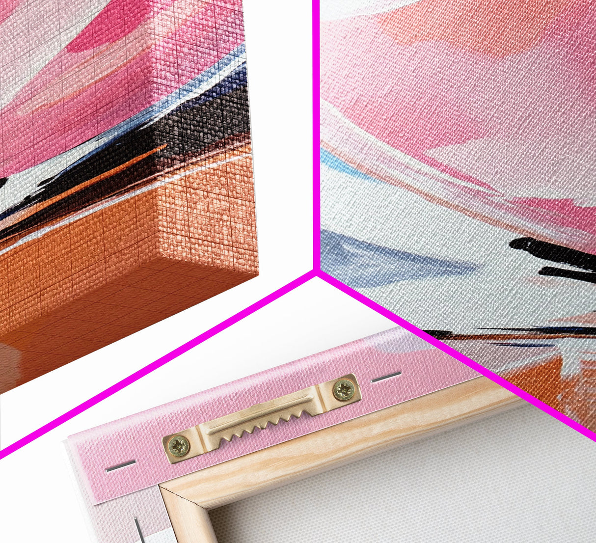 Pink Sphere, Surreal Art, Framed Canvas Print, Abstract Minimalist Decor, Dreamy Pastel Wall Art, Modern Home Design, Gallery Artwork