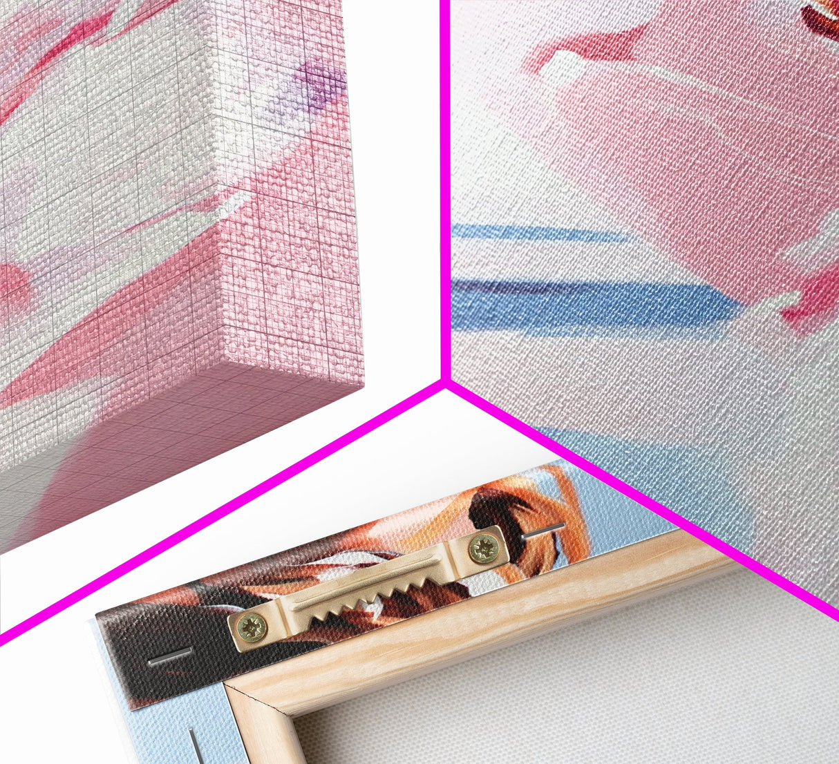 Mountain Reflection, Serene Landscape Art, Framed Canvas Print, Minimalist Nature Decor, Winter Artwork, Calm Modern Home Design