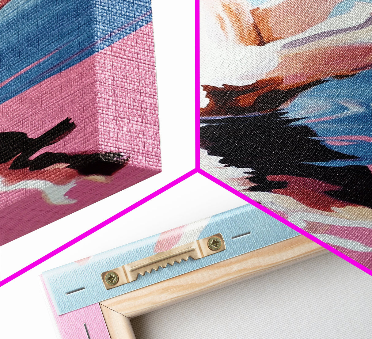Abstract, Ocean Reflection, Coastal Art, Canvas Print, Modern Beach Wall Art, Minimalist Decor, Water Painting, Living Room Wall Art