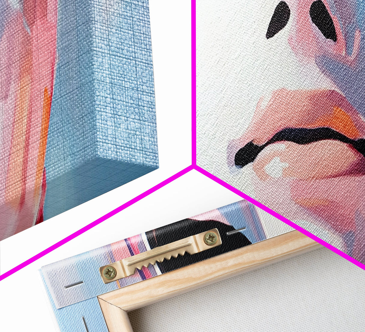 Abstract Mask Art, Portrait Painting, Soft Pastel Expression, Unique Wall Decor, Large Canvas Print, Minimalist Home Art, Boho Aesthetic
