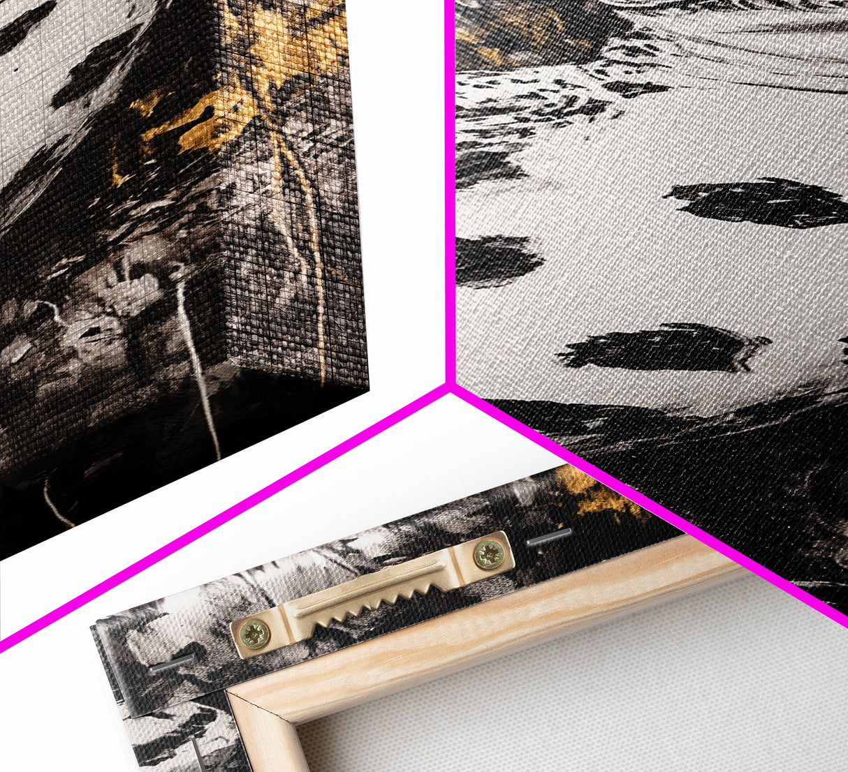 Spotted Lizard, Nature Wildlife, Animal Art, Black White Reptile, Rustic Wall Decor, Unique Home Art, Framed Canvas Print