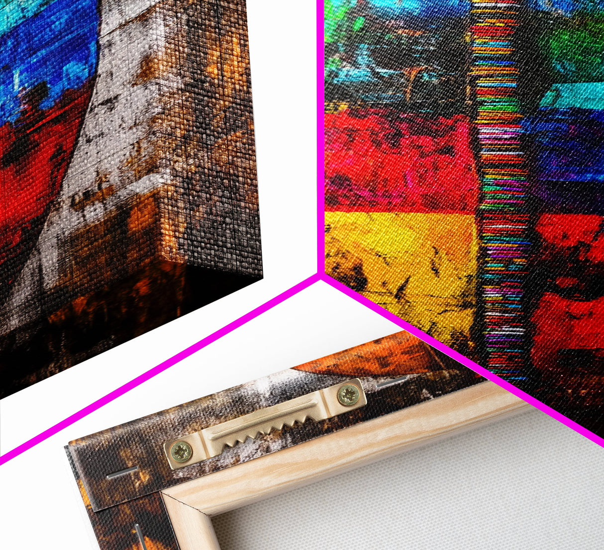 Abstract Surfboard, Vibrant Beach Art, Boho Wall Decor, Coastal Home, Surf Culture, Canvas Print, Living Room, Colorful Statement