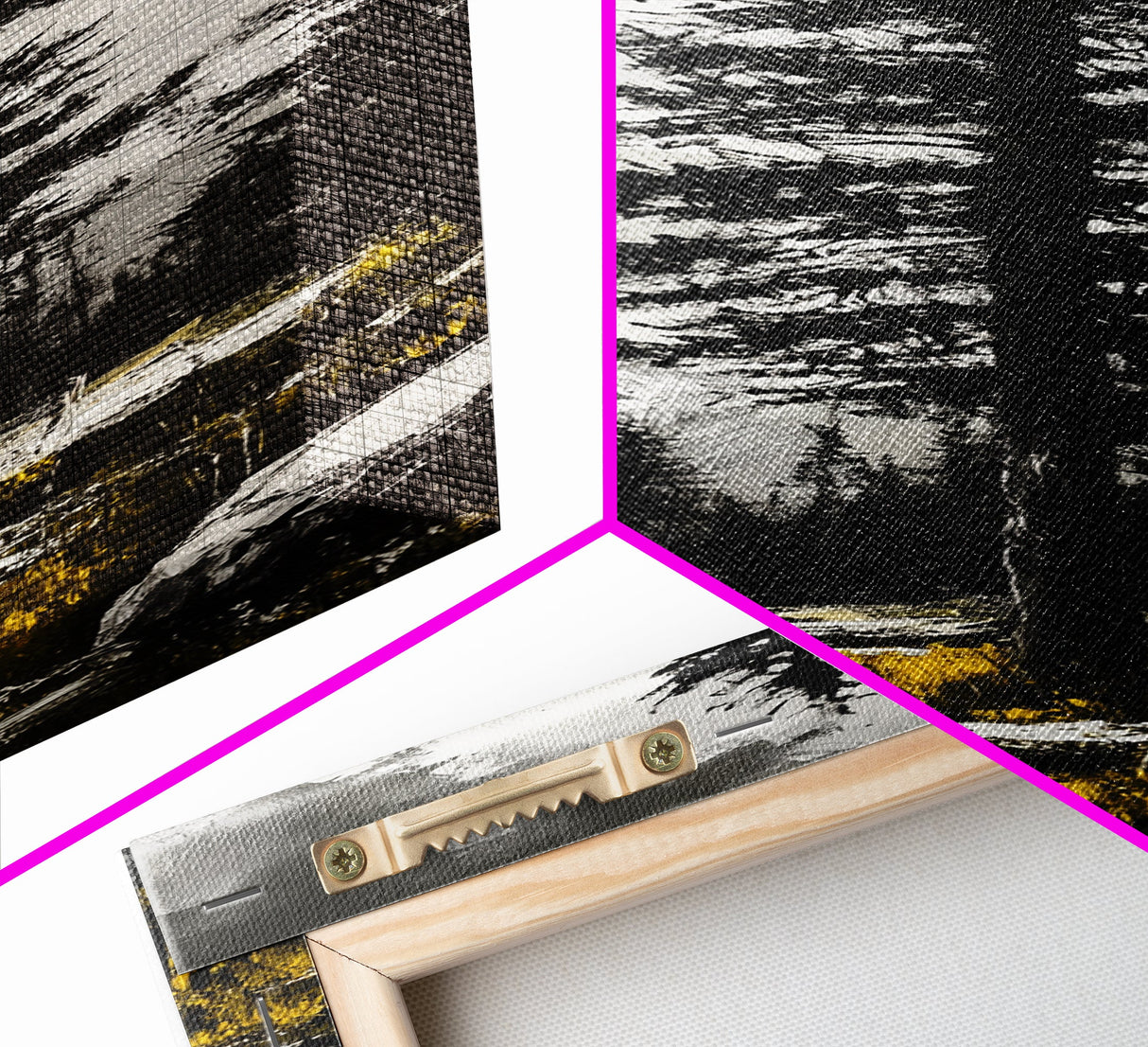 Lone Pine, Mountain View, Black and White, Canvas Print, Nature Wall Art, Rustic Home Decor, Cabin or Lodge Artwork