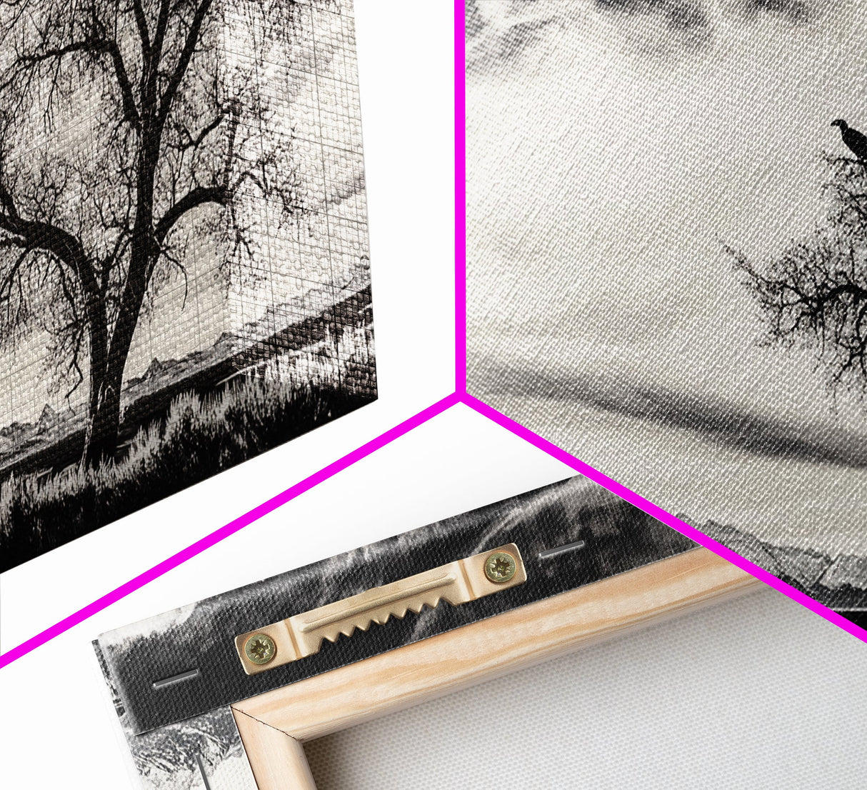 Lone Tree, Monochrome Landscape, Dramatic Sky, Framed Canvas Print, Moody Wall Art, Nature Scene, Modern Rustic Decor, Entryway Wall Art