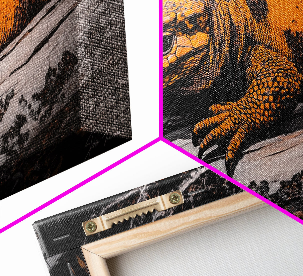 Reptile, Lizard, Wildlife, Canvas Print, Unique Wall Art, Animal Art, Rustic Decor, Living Room Art, Man Cave Gift, Nature Lover Gift