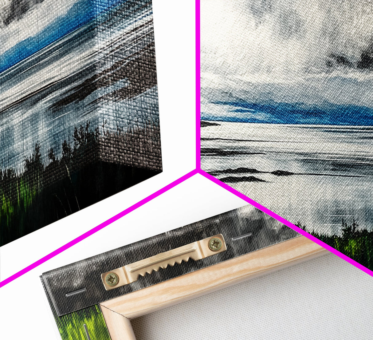 Stormy Ocean, Dramatic Sky, Coastal Print, Seascape Painting, Living Room Art, Moody Landscape, Large Framed Canvas Print, Nautical Art