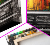 Piano Painting, Colorful Abstract, Music Lover Art, Canvas Print, Bold Wall Decor, Modern Art, Living Room Wall Art