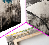 Abstract Arch, Black and White Art, Minimalist Style, Modern Abstract, Contemporary Painting, Neutral Tones, Office Wall, Canvas Print