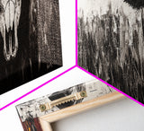 Abstract Landscape, Color Splash, Modern Art, Bold Expression, Vibrant Composition, Unique Wall Decor, Living Room, Framed Canvas Print ?