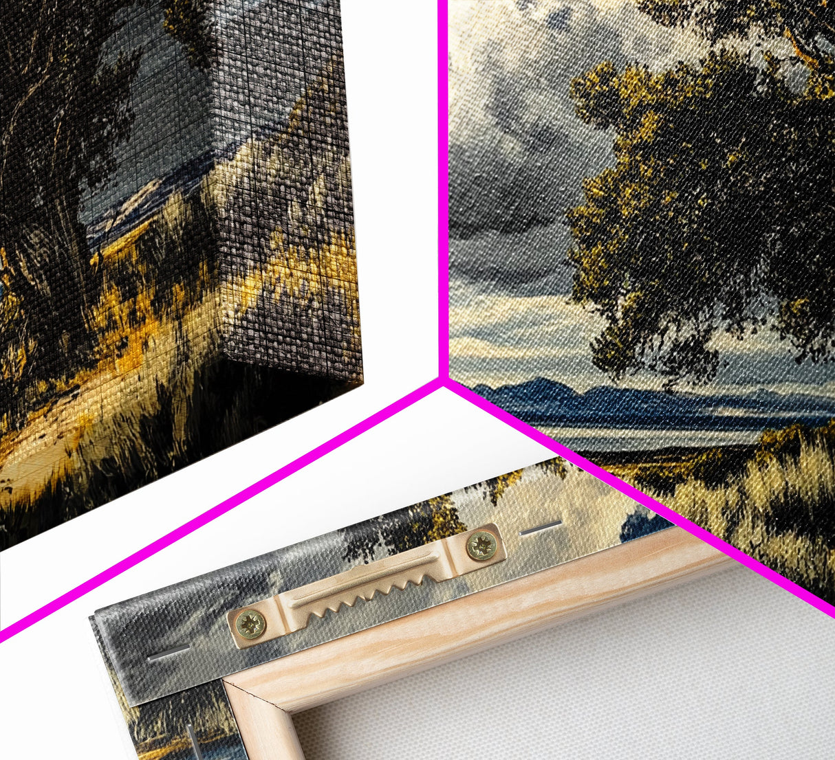 Solitary Tree, Dramatic Sky, Western Landscape, Rustic Nature, Southwest Art, Framed Canvas Print, Living Room Decor, Bold Earthy Painting