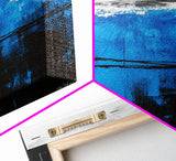Ocean Waves, Abstract Seascape, Blue Wall Art, Coastal Decor, Modern Nautical, Large Wall Art, Living Room, Canvas Print, Gift Idea