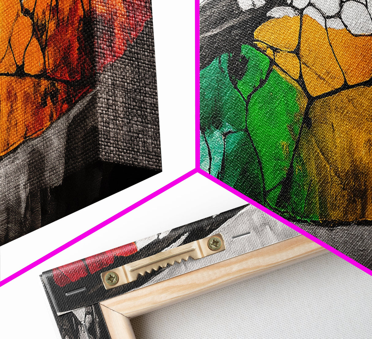 Dragonfly Wings, Abstract Insect Art, Framed Canvas Print, Nature Inspired Decor, Colorful Wall Art, Boho Home Accent, Living Room Art