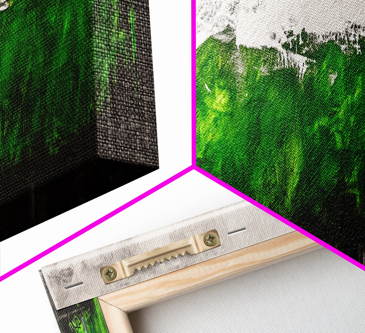Abstract Green, Modern Minimalist Art, Textured Nature Print, Earthy Wall Decor, Framed Canvas Print, Office Wall Art, Contemporary Home Decor
