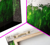 Abstract Green, Modern Minimalist Art, Textured Nature Print, Earthy Wall Decor, Framed Canvas Print, Office Wall Art, Contemporary Home Decor