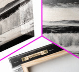 Monochrome Waves, Black and White Seascape, Ocean Art, Canvas Print, Minimalist Home Decor, Modern Coastal Wall Art