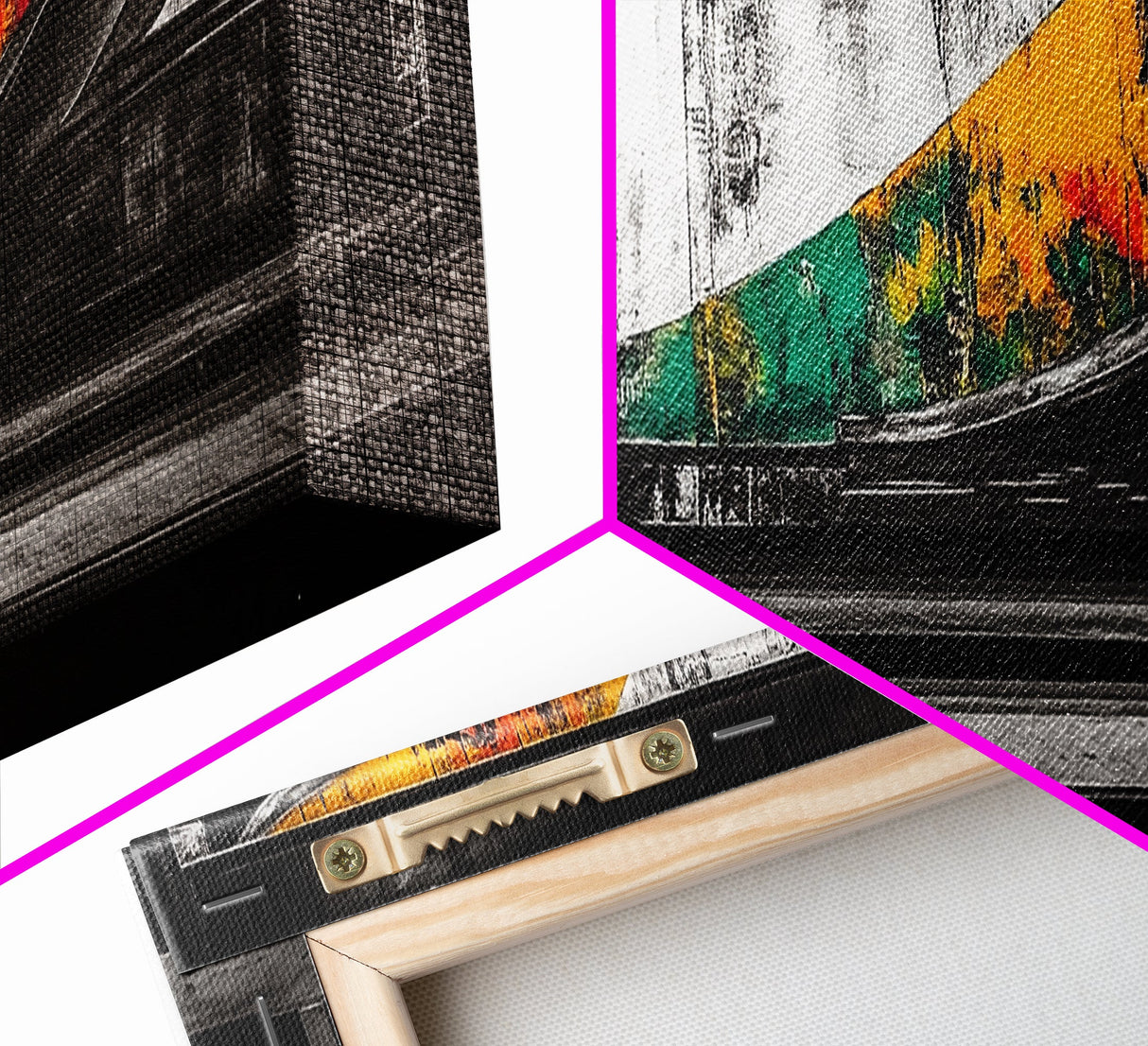 Industrial Ramp, Urban Minimalist, Canvas Print, Monochrome Wall Art, Modern Home Decor, Office Artwork, Geometric Abstract, Grayscale Painting