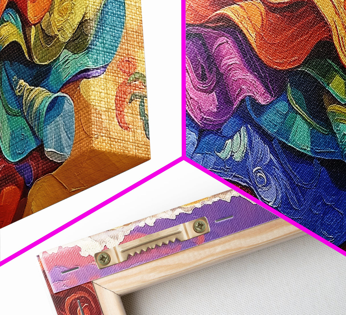 Blanket Desert, Colorful, Framed Canvas Print, Vibrant Serape Blanket Art, Southwestern Boho Wall Decor, Fall Entryway Art