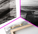 Shotgun Beach, Western Art, Coastal Edge, Canvas Print, Masculine Wall Decor, Cabin Style, Rustic Photography, Dramatic Sky
