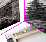 Lone Pine Tree, Forest Mood, Wilderness Art, Framed Canvas Print, Minimalist Wall Decor, Cabin Art, Neutral Fall Tones, Nature Lover Gift