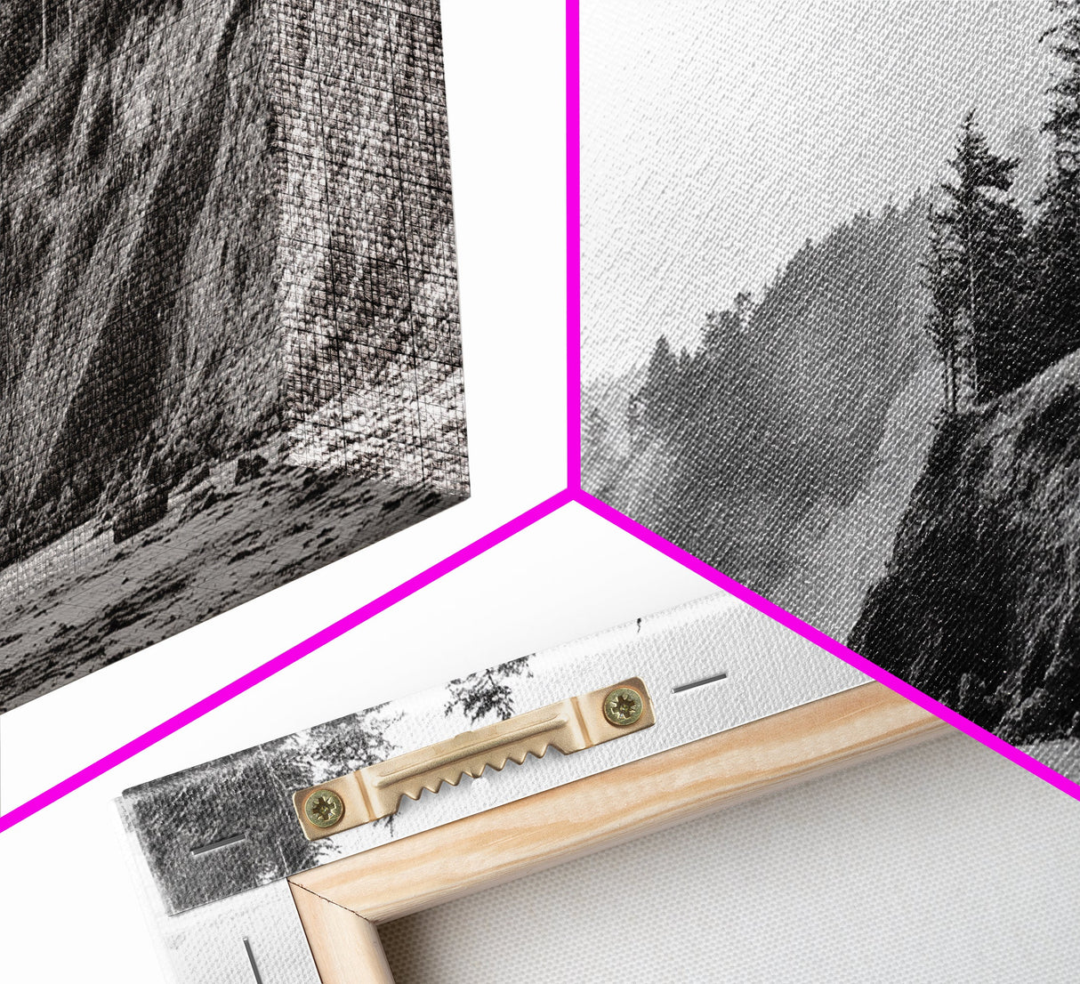 Pacific Coast Cliffs, Moody Nature Photography, Ocean View Landscape, Framed Canvas Print, Coastal Bedroom or Office Wall Art