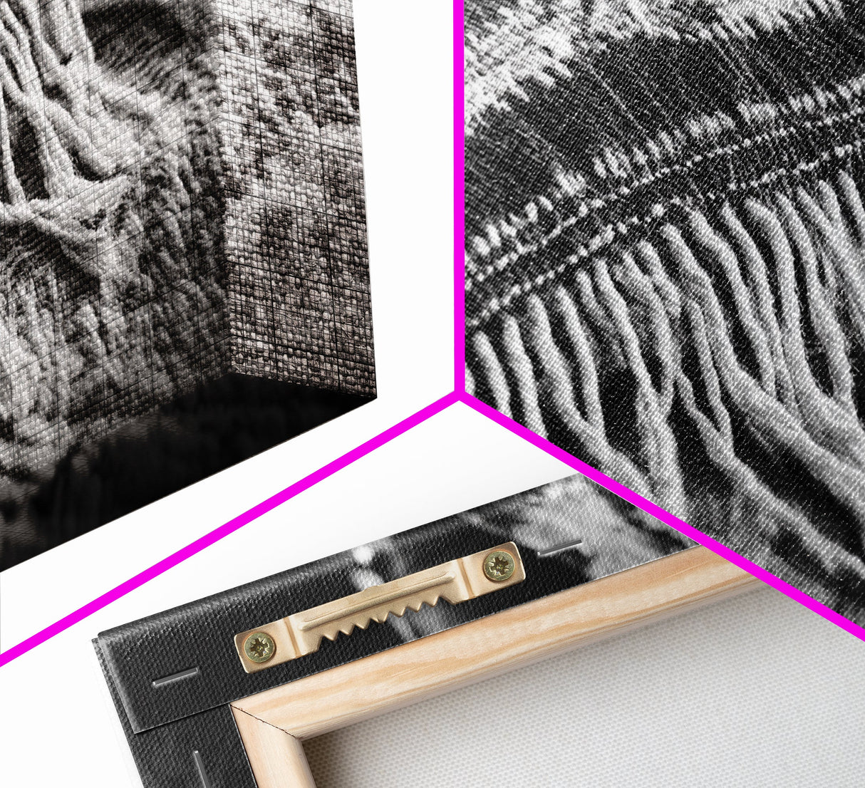 Woven Fringe Detail, Boho Textile Art, Fiber Wall Tapestry, Earthy Home Decor, Canvas Print, Bedroom Wall Art, Bohemian Style Accent