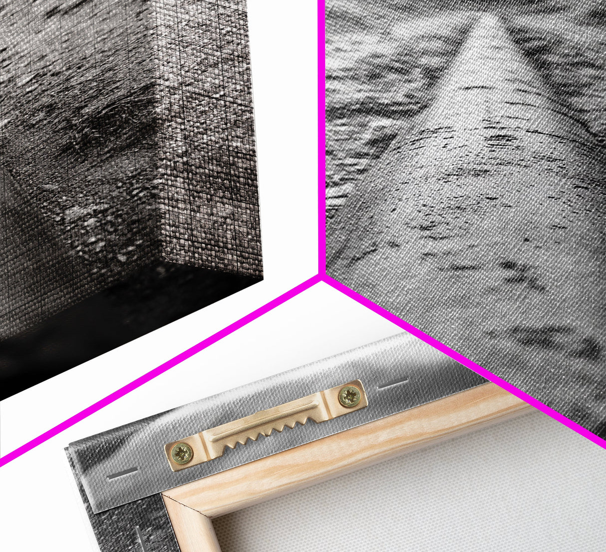 Industrial Line, Utility Pipe, Grunge Road, Canvas Print, Black White Photography, Modern Loft Decor, Urban Wall Art, Minimalist Style
