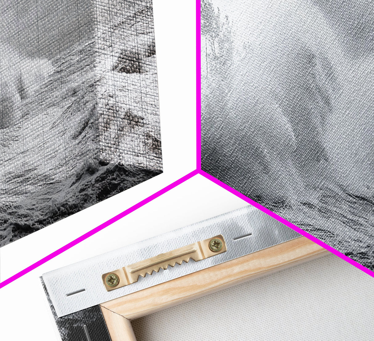 Stormy Waves, Ocean Fury, Tropical Housefront, Canvas Print, dramatic coastal decor, fall storm wall art, modern living room statement