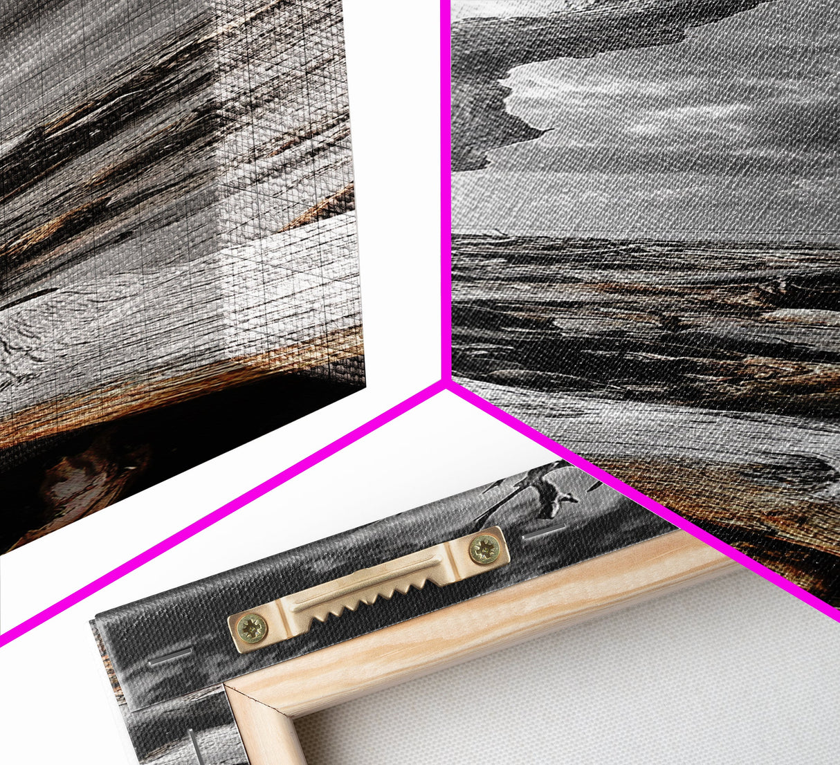 Weathered Tree, Coastal Roots, Dramatic Sky, Natural Form – Canvas Print, Living Room Wall Art, Monochrome Photography, Driftwood Decor