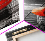 Buoy on Water, Nautical Vibe, Harbor View, Bold Coastal Art, Canvas Print, Beach House Decor, Bathroom Wall Art