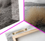 Desert Scene, Tumbleweed Beauty, Arid Landscape, Western Mood, Framed Canvas Print, Neutral Art, Entryway Wall Art, Rustic Home Style