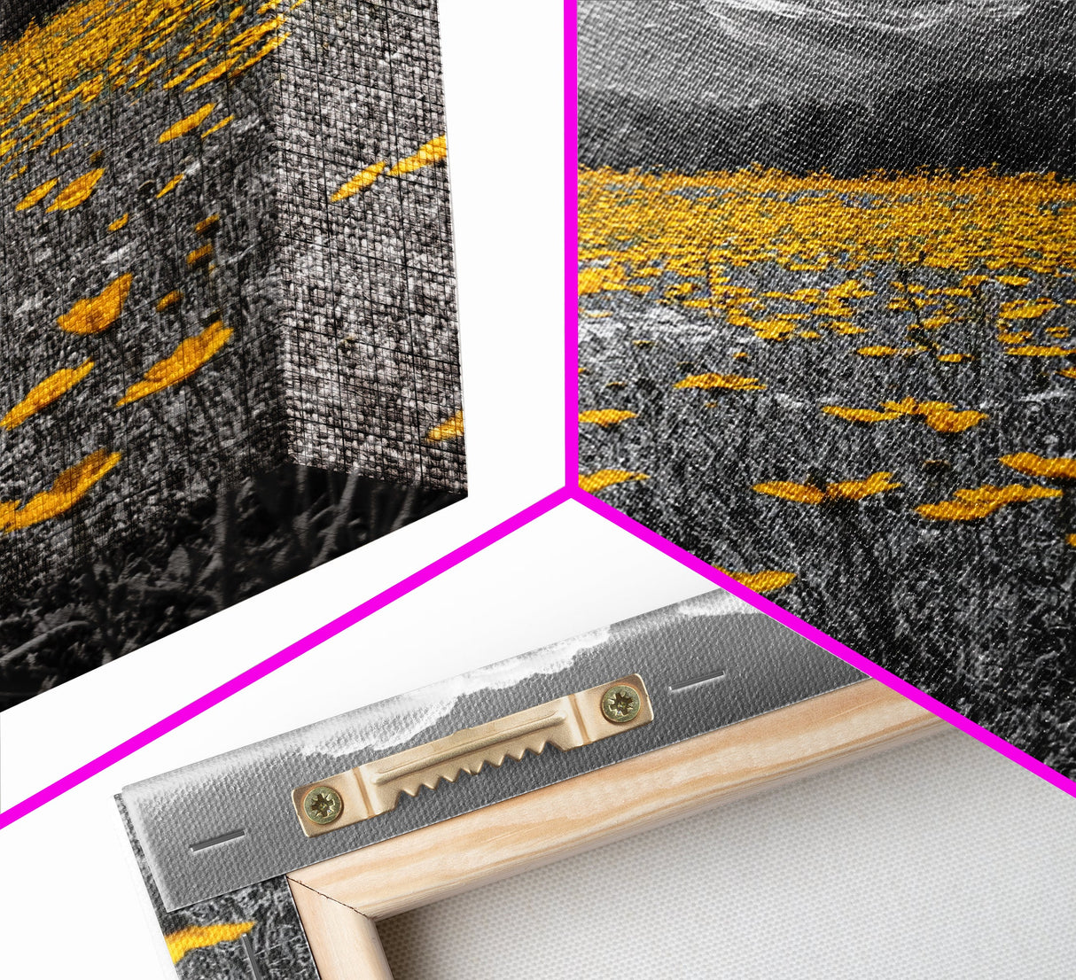 Yellow Wildflowers, Mountain Field, Blooming Meadow, Framed Canvas Print, Nature Photography, Rustic Decor, Dining Room Wall Art