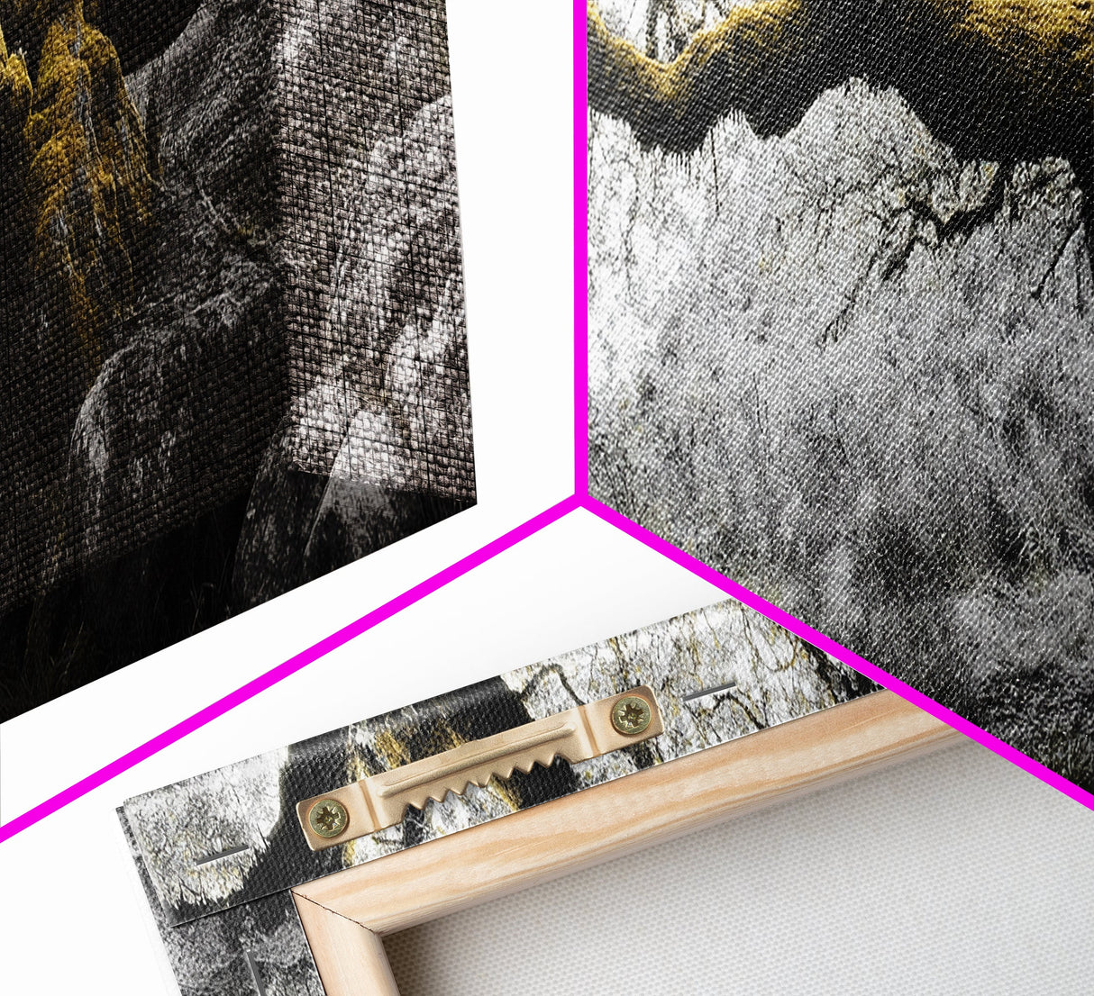 Twisted Oak, Mossy Branches, Forest Giant, Canvas Print, enchanted woodland art, fantasy living room decor, fairytale vibe