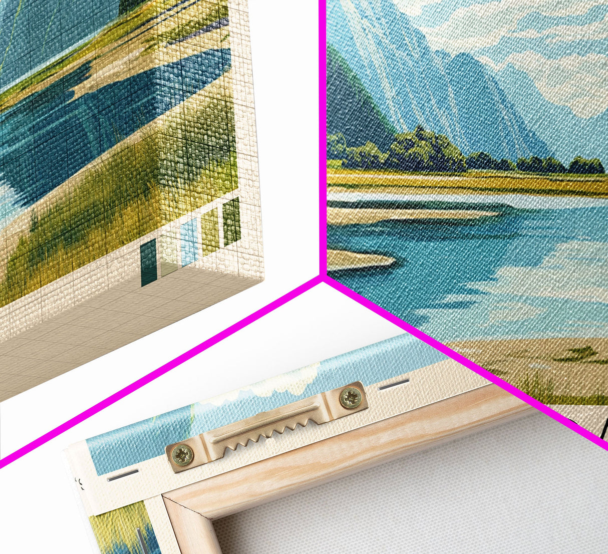 Awaroa, New Zealand Panoramic Beach Print, Vacation Gift, New Zealand Wall Art, Framed Canvas Print, Framed Beach Painting