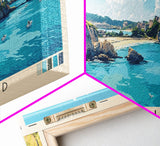 Bréhat Island, France Panoramic Print, Vacation Gift, France Wall Art, Vacation Wall Art, Vacatation Memories, Beach Decor, Beach Or Lakehouse Art