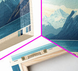 Caldera, Chile Panoramic Print, Vacation Gift, Chile Wall Art, Beach Painting, Beach Decor, Beach Or Lakehouse Art