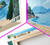 Cape Maclear, Malawi Panoramic Print, Vacation Gift, Malawi Wall Art, Beach Painting, Beach Decor, Beach Or Lakehouse Art