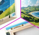 Chatham Island, New Zealand Panoramic Print, Vacation Gift, New Zealand Wall Art, Beach Painting, Beach Decor, Beach Or Lakehouse Art