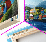 Chiloé, Chile Panoramic Print, Vacation Gift, Chile Wall Art, Beach Painting, Beach Decor, Large Wall Art, Wood Frame Art