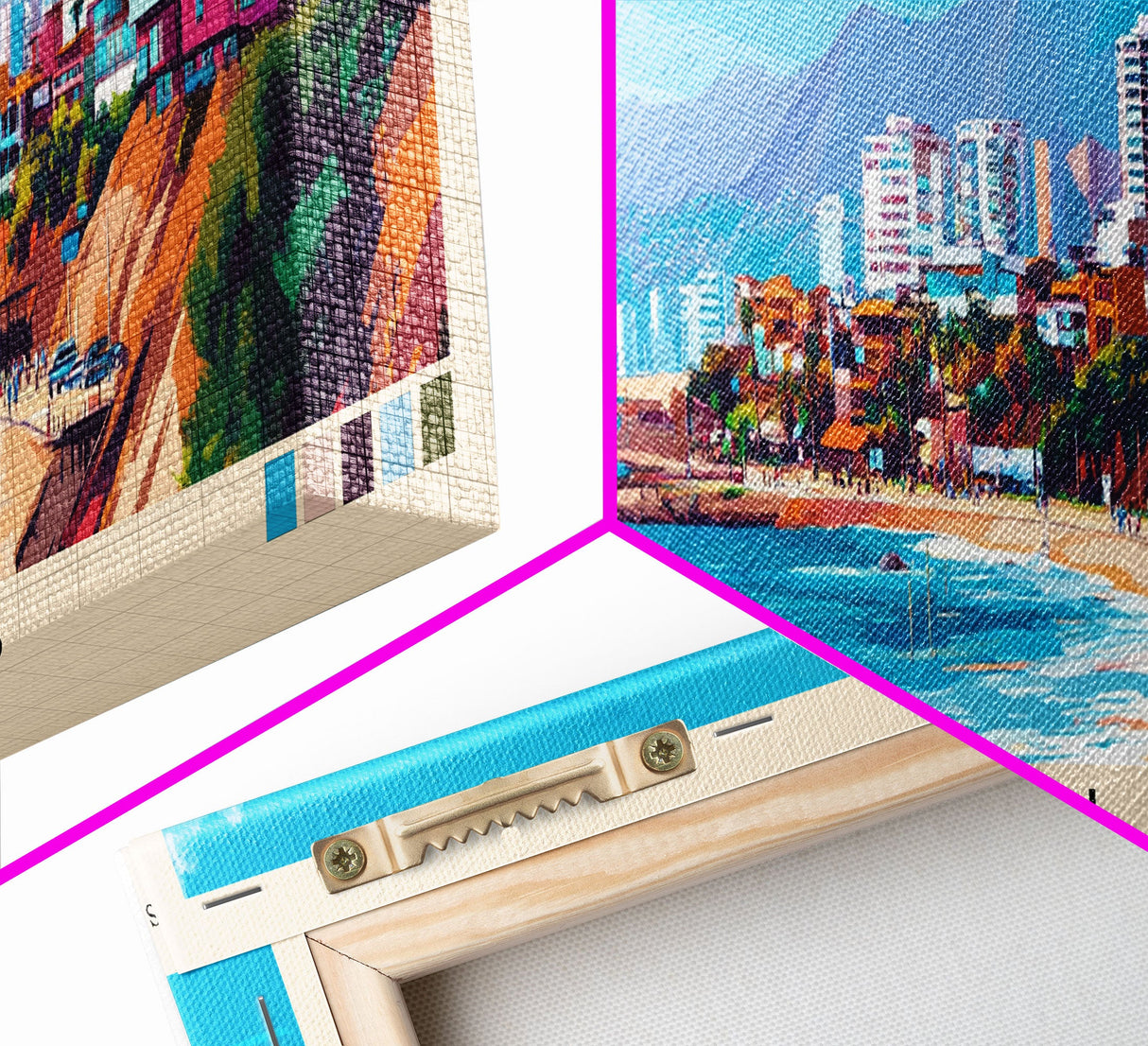 Chorrillos, Chile Panoramic Print, Vacation Gift, Chile Wall Art, Vacation Wall Art, Vacatation Memories, Beach Decor, Beach Or Lakehouse Art