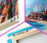 Chorrillos, Chile Panoramic Print, Vacation Gift, Chile Wall Art, Vacation Wall Art, Vacatation Memories, Beach Decor, Beach Or Lakehouse Art