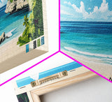 Cove Beach, Bahamas Panoramic Print, Vacation Gift, Bahamas Wall Art, Vacation Wall Art, Vacatation Memories, Beach Decor, Beach Or Lakehouse Art