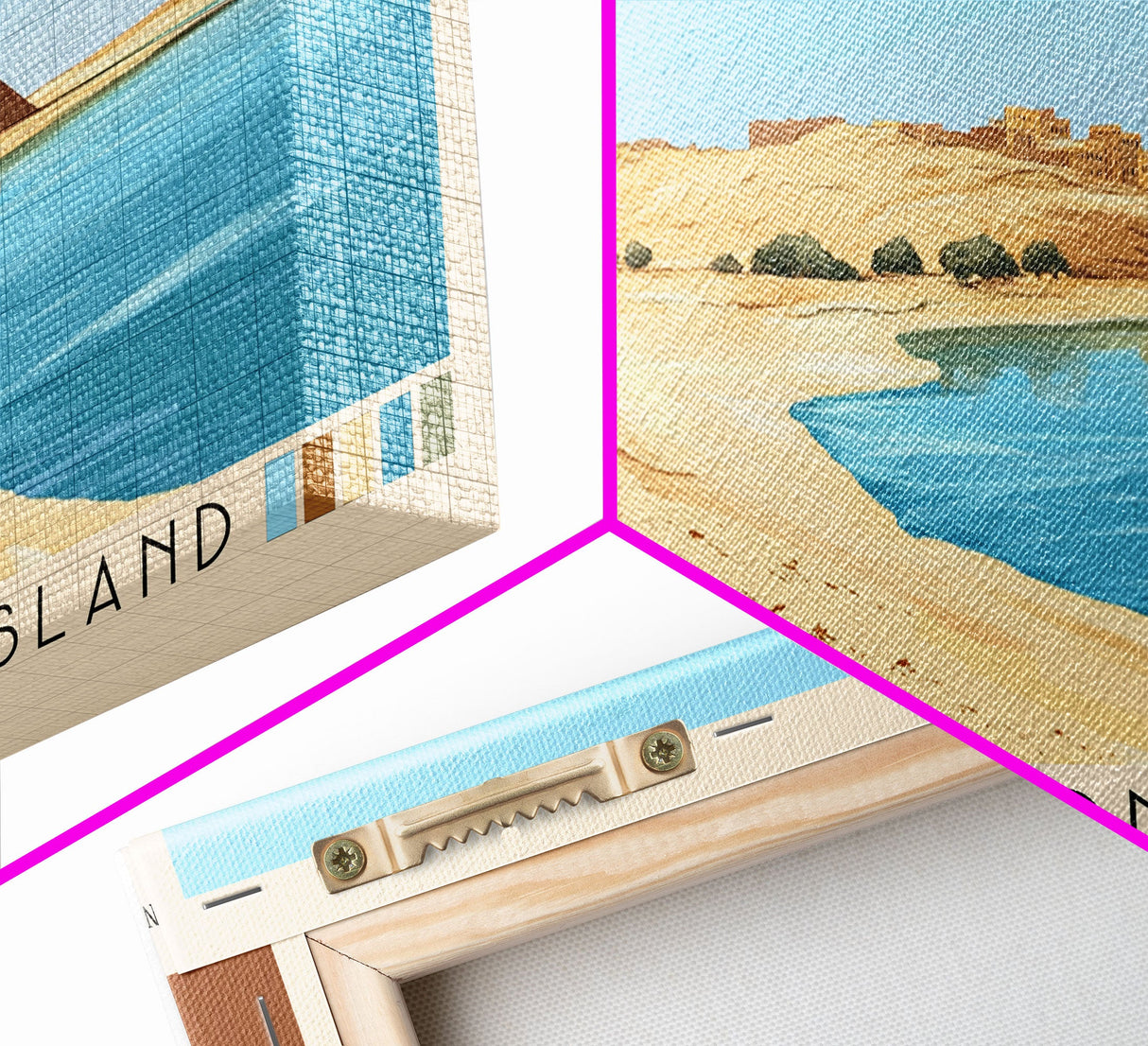 Dakhla dragon island, Morocco Panoramic Print, Vacation Gift, Morocco Wall Art, Beach Painting, Beach Decor, Beach Or Lakehouse Art