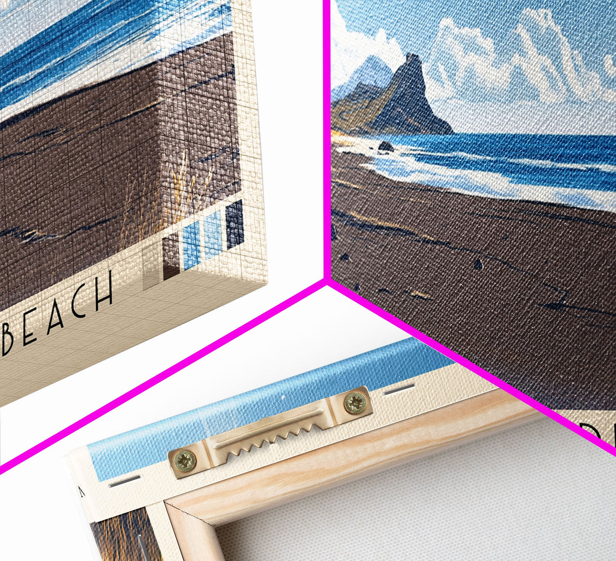 Djúpalónssandur Beach, Iceland Panoramic Print, Vacation Gift, Iceland Wall Art, Vacation Wall Art, Vacatation Memories, Beach Decor, Beach Or Lakehouse Art