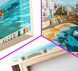 Falaises d’El Marsa a Alger, Algeria Panoramic Print, Vacation Gift, Algeria Wall Art, Vacation Wall Art, Vacatation Memories, Beach Decor, Beach Or Lakehouse Art