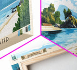 Genovesa Island, Ecuador Panoramic Print, Vacation Gift, Ecuador Wall Art, Beach Painting, Beach Decor, Large Wall Art, Wood Frame Art