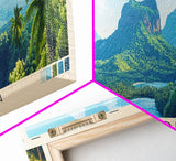 Goyambokka, Sri Lanka Panoramic Print, Vacation Gift, Sri Lanka Wall Art, Beach Painting, Beach Decor, Large Wall Art, Wood Frame Art