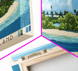 Honeymoon Island, Cook Islands Panoramic Print, Vacation Gift, Cook Islands Wall Art, Vacation Wall Art, Vacatation Memories, Beach Decor, Beach Or Lakehouse Art